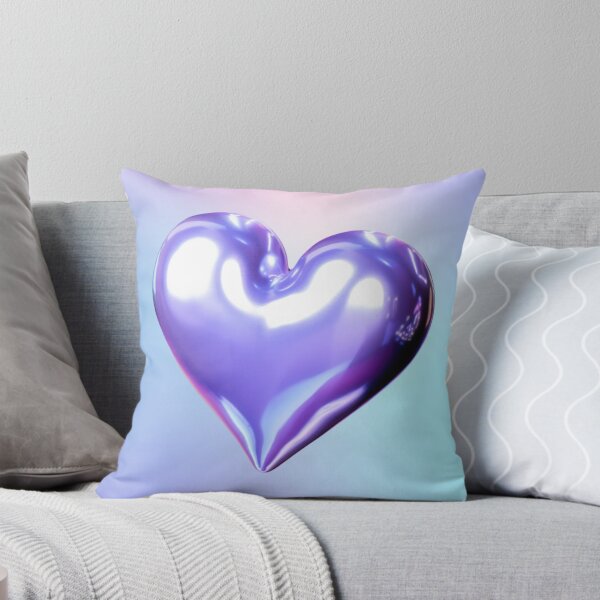 Item preview, Glossy Purple Chrome Heart 3D designed and sold by jianina-alondra.