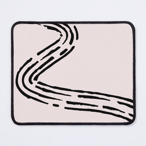 Item preview, Minimalist Winding Road Abstract Line Art designed and sold by BetweenForms.