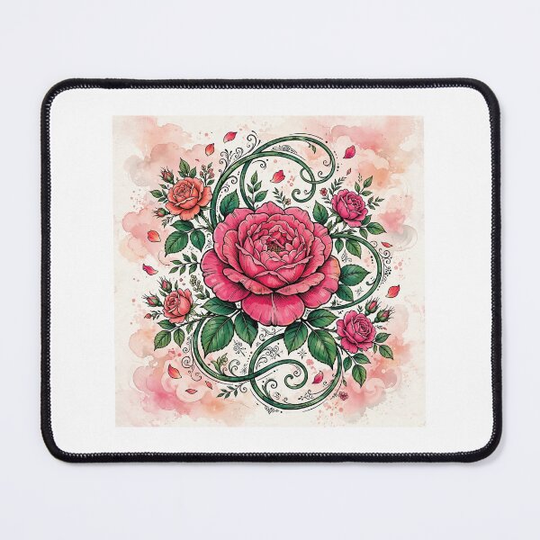 Item preview, Vintage Rose Botanical Floral Art designed and sold by Pixel Alchemy1.