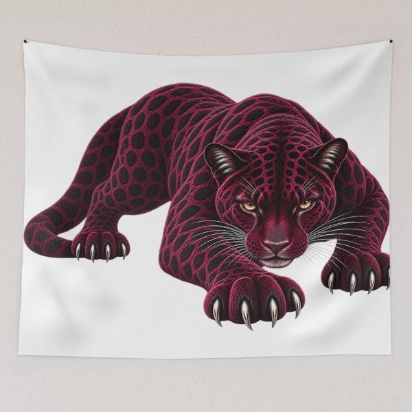 Item preview, Burgundy Stalking Panther designed and sold by LiMarchee.