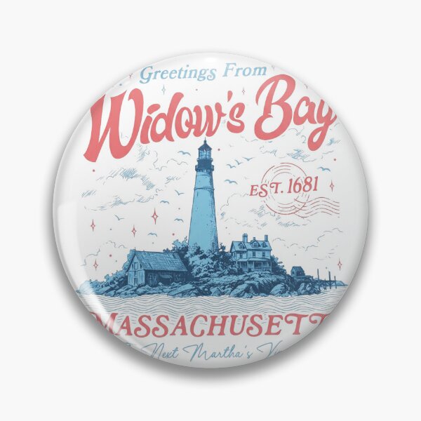 Item preview, Greetings From Widow's Bay Massachusetts - Vintage Lighthouse Postcard designed and sold by Samy--show.