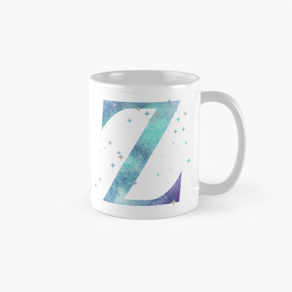 Item preview, Letter Z Monogram watercolor galaxy designed and sold by iRenza.