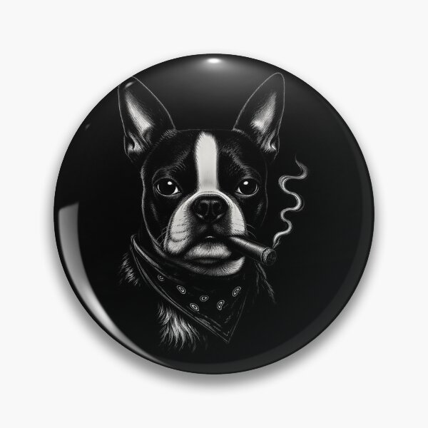Item preview, Smoking Terrier Funny Dog Lover Vintage Canine Humor designed and sold by Blok45.