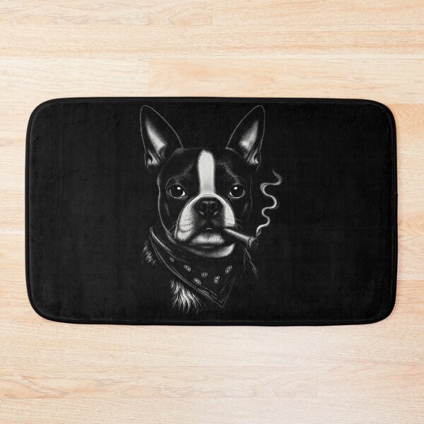 Item preview, Smoking Terrier Funny Dog Lover Vintage Canine Humor designed and sold by Blok45.