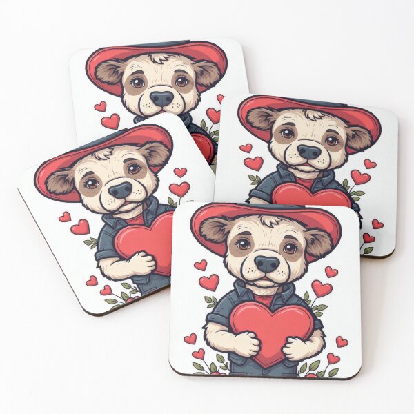 Item preview, Cowboy dog holds a heart full of love designed and sold by Mianku | Für das Leben.
