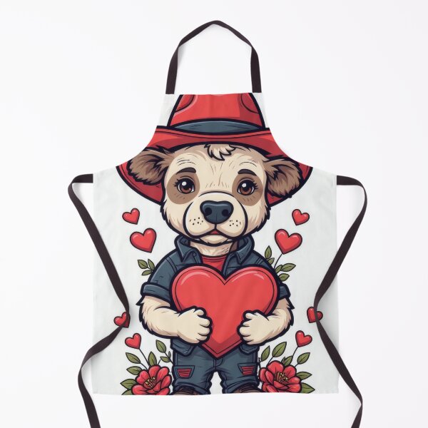 Item preview, Cowboy dog holds a heart full of love designed and sold by Mianku | Für das Leben.