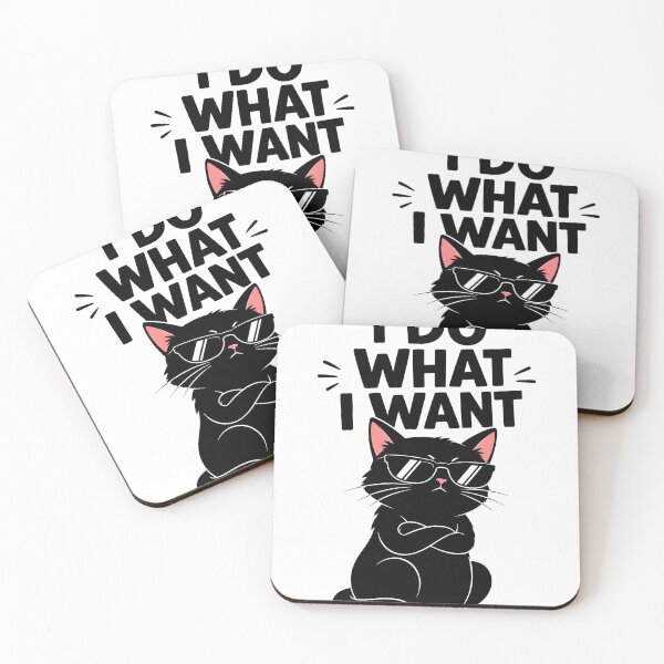 Item preview,  Funny Cat I Do What I Want Pet Lover Gift designed and sold by VIBECANVASSHOP .