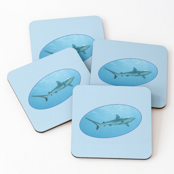 Item preview, Grey Reef Shark Dynamic Oval * Modern Graphic Design |  designed and sold by Photo & Design Ute Niemann.