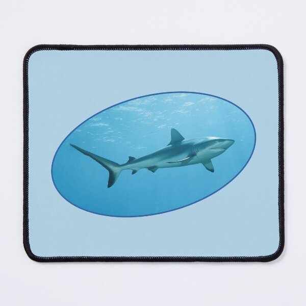 Item preview, Grey Reef Shark Dynamic Oval * Modern Graphic Design | designed and sold by Photo & Design Ute Niemann.