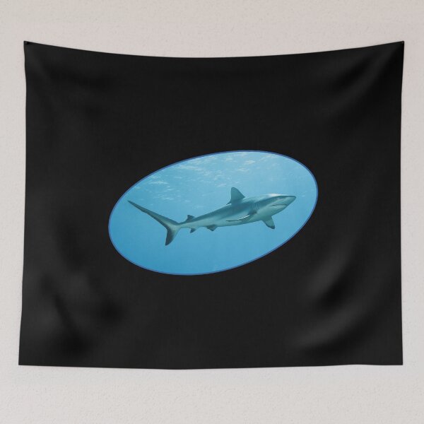 Item preview, Grey Reef Shark Dynamic Oval * Modern Graphic Design |  designed and sold by Photo & Design Ute Niemann.