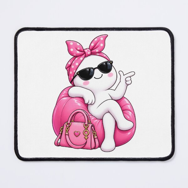 Item preview, Women’s Equality Day – Pink Power Kawaii Girl Sticker designed and sold by StickyDelights.