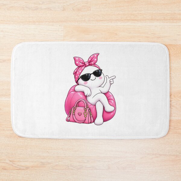 Item preview, Women’s Equality Day – Pink Power Kawaii Girl Sticker designed and sold by StickyDelights.