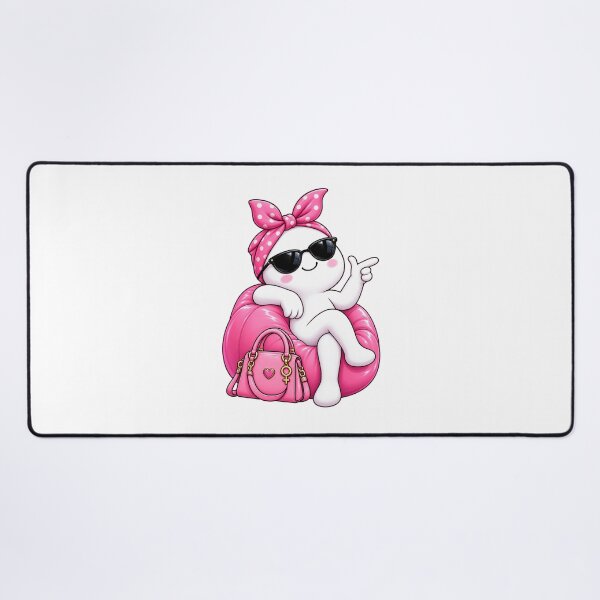 Item preview, Women’s Equality Day – Pink Power Kawaii Girl Sticker designed and sold by StickyDelights.