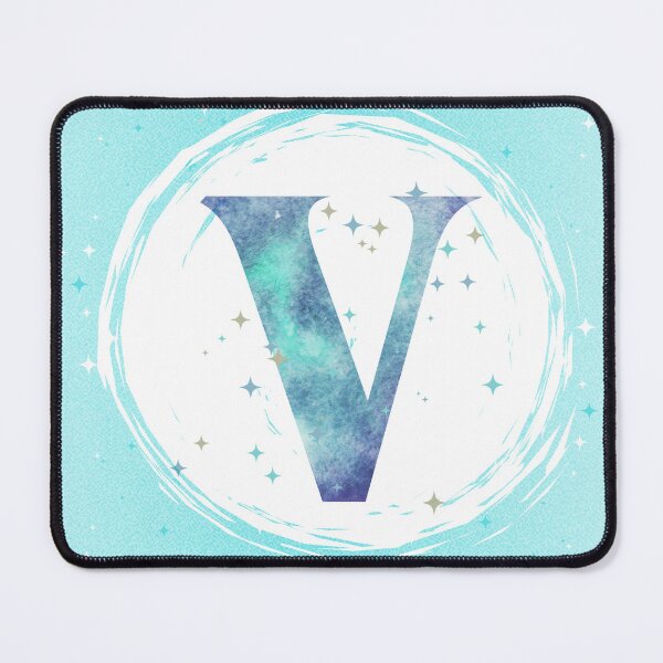 Artikelvorschau, Buchstabe V Monogramm Aquarell Galaxie entworfen und verkauft von iRenza.