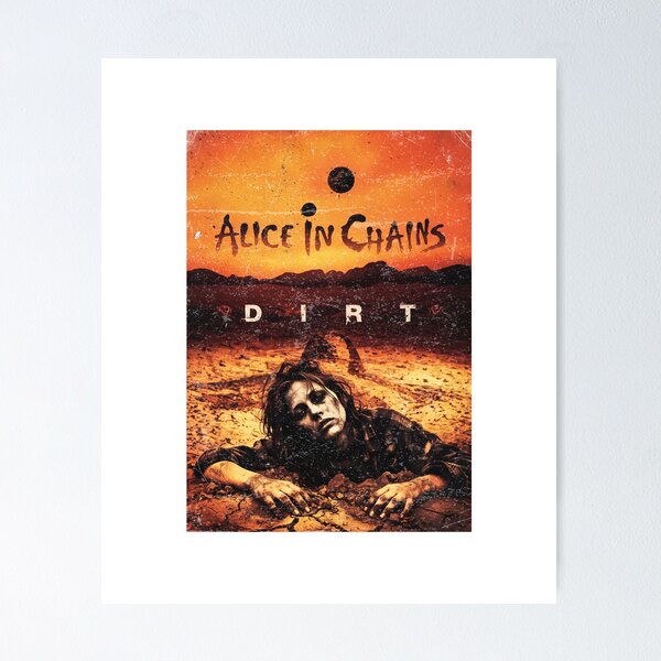 Item preview, Alice In Chains Dirt Full Cover Grunge Vintage Poster designed and sold by Goldeneg.