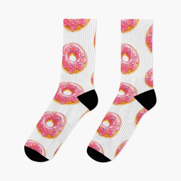 Item preview, Pink Glazed Donut with Sprinkles Cute Kawaii Food Aesthetic designed and sold by EatPrayLive.