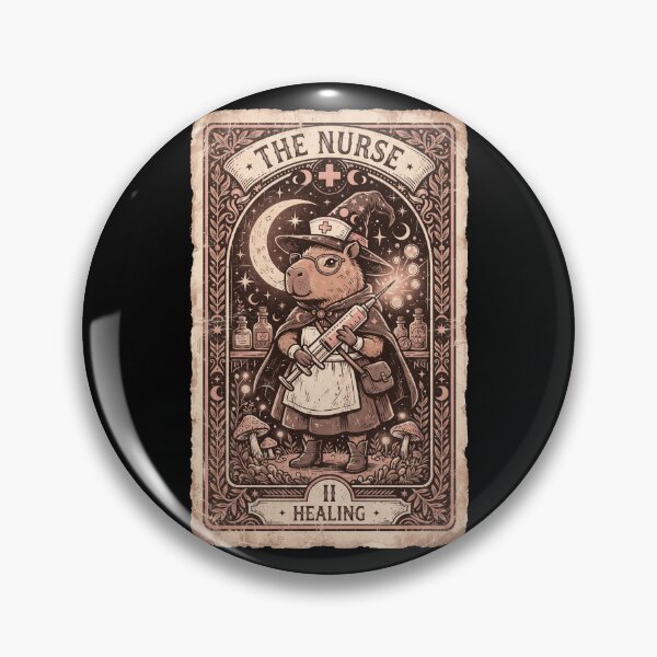 Item preview, Capybara Nurse Halloween Vintage Tarot Card Occult Goth designed and sold by MTRBSK11.