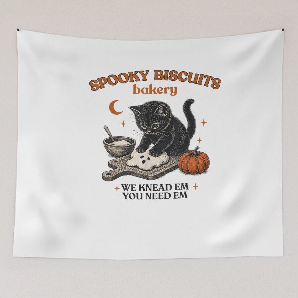 Item preview, Kitty Biscuits Spooky Season Spooky Biscuits Bakery Cat designed and sold by LASTIQUE-dd.