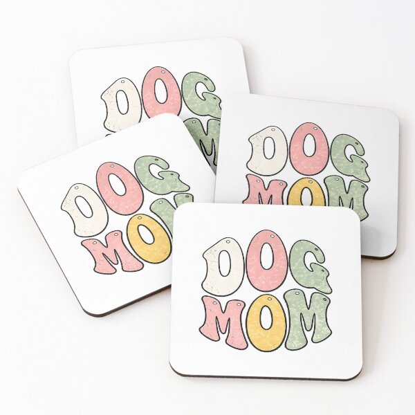 Item preview, Retro Dog Mom Vintage Wavy Typography Design designed and sold by VIBECANVASSHOP .