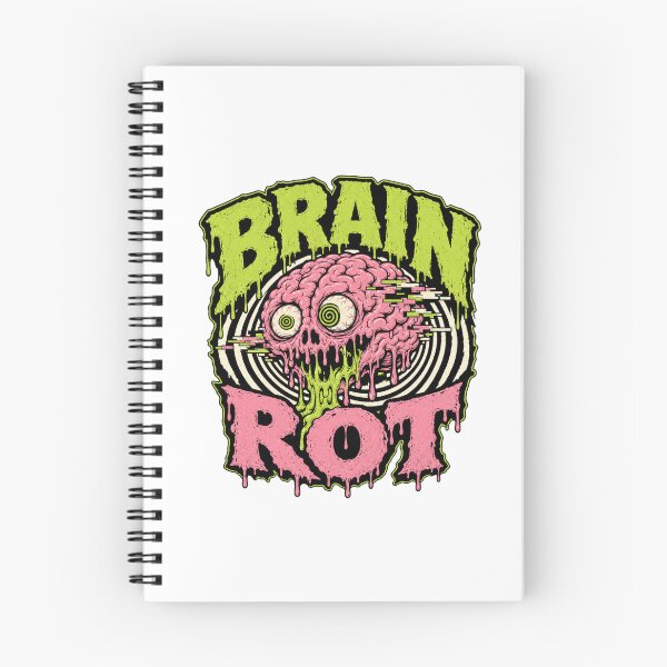 Item preview, Brain Rot Groovy Horror Skull Drip T-Shirt designed and sold by BearLoveDesign.