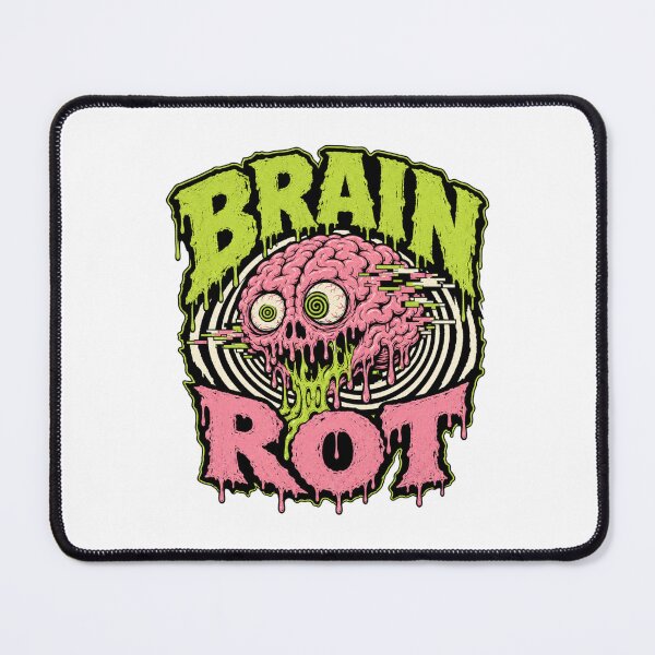 Item preview, Brain Rot Groovy Horror Skull Drip T-Shirt designed and sold by BearLoveDesign.