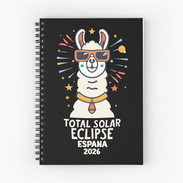 Item preview, España 2026 Total Solar Eclipse with a Cool Llama – Funny Astronomy Design designed and sold by EmeraldeaArt.