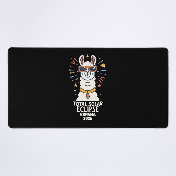 Item preview, España 2026 Total Solar Eclipse with a Cool Llama – Funny Astronomy Design designed and sold by EmeraldeaArt.