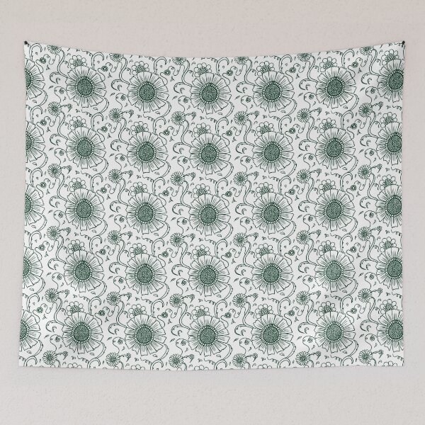 Item preview, Green floral vines designed and sold by OrangeKoi.