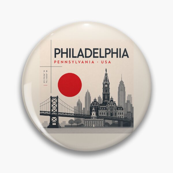Item preview, Philadelphia swiss style poster designed and sold by CMYKStudio.
