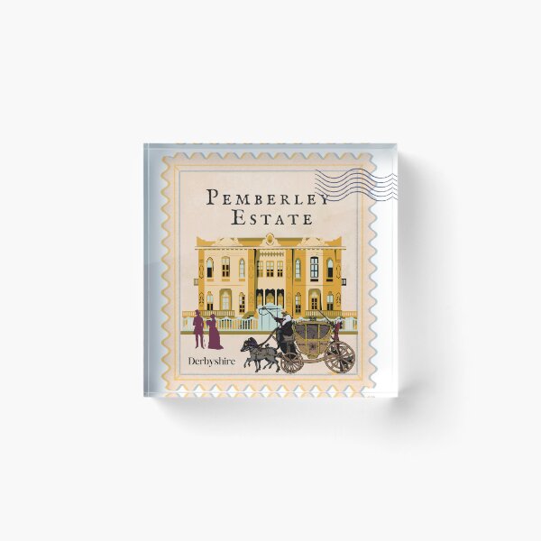 Item preview, Pemberly Estate, Derbyshire (Pride and Prejudice) | Bookish Stamps designed and sold by Nyxander's Bookish Catalogue.