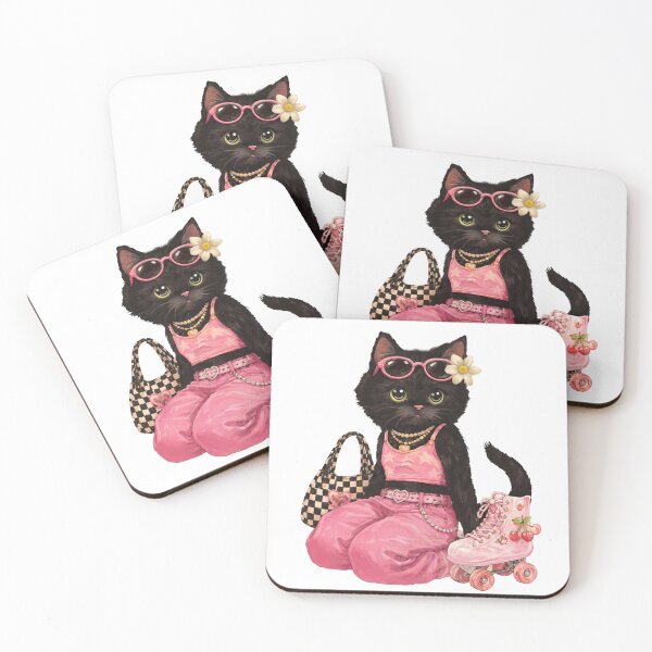 Item preview, tropical kitty pink cherry y2k designed and sold by sara747.