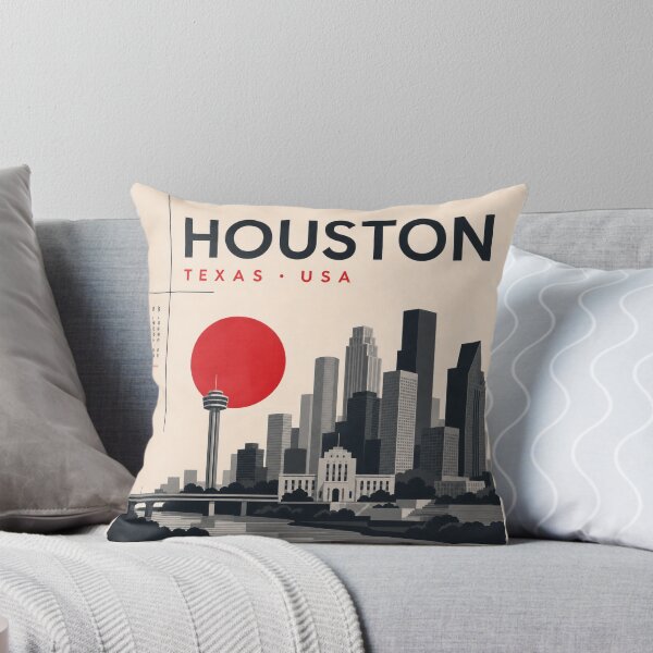 Item preview, Houston swiss style poster designed and sold by CMYKStudio.