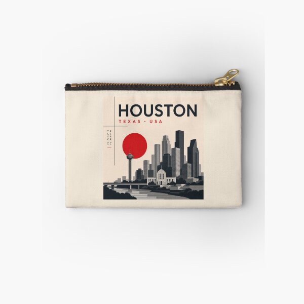 Item preview, Houston swiss style poster designed and sold by CMYKStudio.