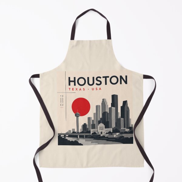Item preview, Houston swiss style poster designed and sold by CMYKStudio.