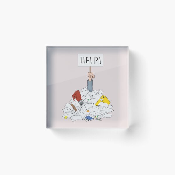 Item preview, Help! Drowning in Paperwork Office Humor designed and sold by Teedefy.