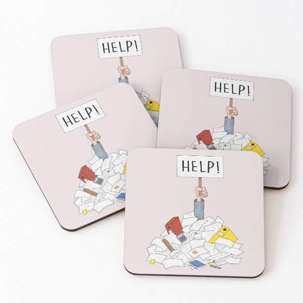 Item preview, Help! Drowning in Paperwork Office Humor designed and sold by Teedefy.
