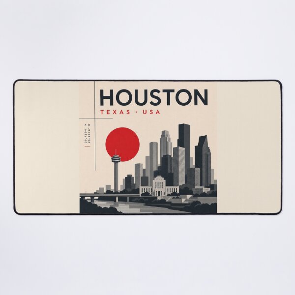 Item preview, Houston swiss style poster designed and sold by CMYKStudio.