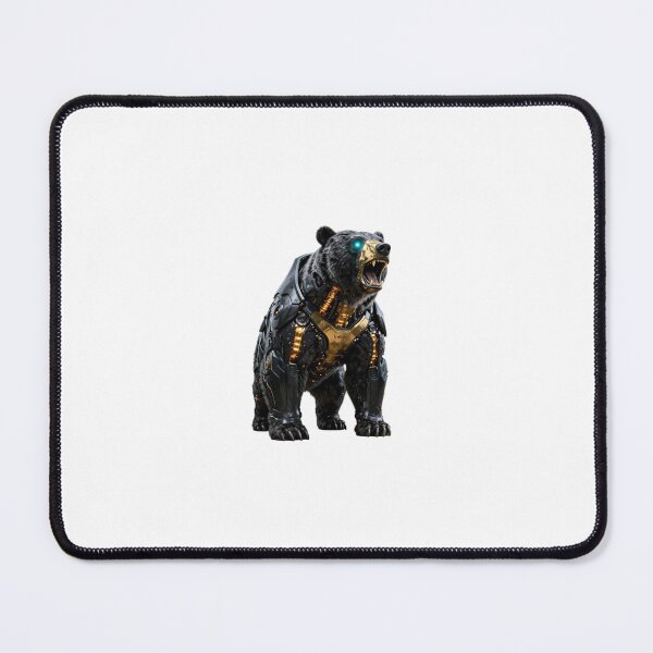 Item preview, The Vantablack Bear - Dark Luxury Wall Street & Stoic Art designed and sold by Chrome cinematic.
