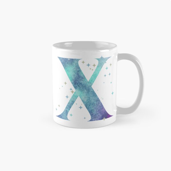Item preview, Letter X Monogram watercolor galaxy designed and sold by iRenza.