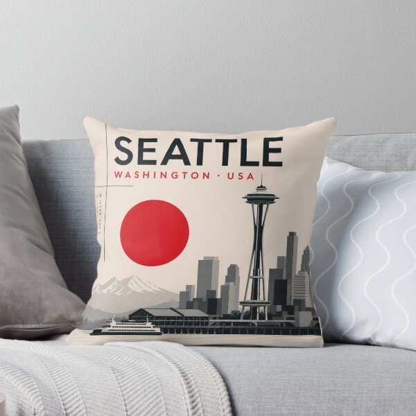 Item preview, Seattle swiss style poster designed and sold by CMYKStudio.