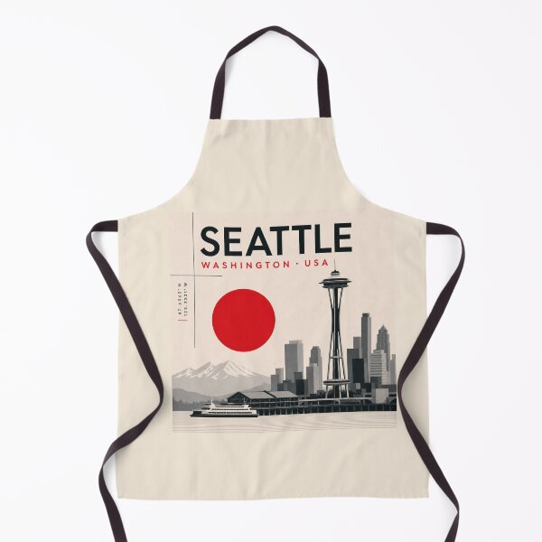 Item preview, Seattle swiss style poster designed and sold by CMYKStudio.