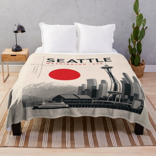 Item preview, Seattle swiss style poster designed and sold by CMYKStudio.