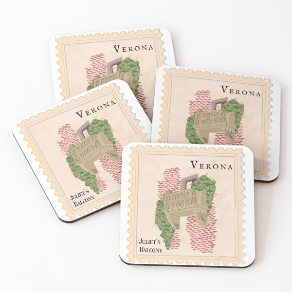 Item preview, Juliet's Balcony, Verona | Bookish Stamps designed and sold by Nyxander's Bookish Catalogue.