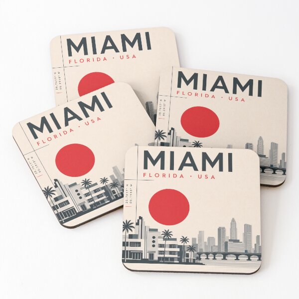 Item preview, Miami swiss style poster designed and sold by CMYKStudio.