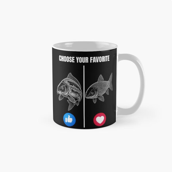 Item preview, Choose Your Favorite - Funny Mirror Vs Grass Carp Angler designed and sold by GeekAnglerStore.