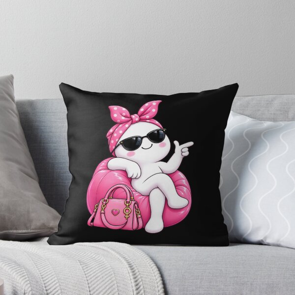 Item preview, Women’s Equality Day – Pink Power Kawaii Girl Sticker - Blacl backgroud designed and sold by StickyDelights.