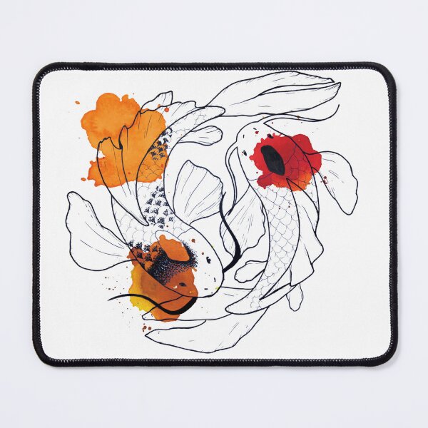 Item preview, KOI FISH WATERCOLOR DOTS designed and sold by designxtravel.