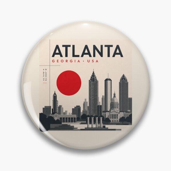 Item preview, Atlanta swiss style poster designed and sold by CMYKStudio.