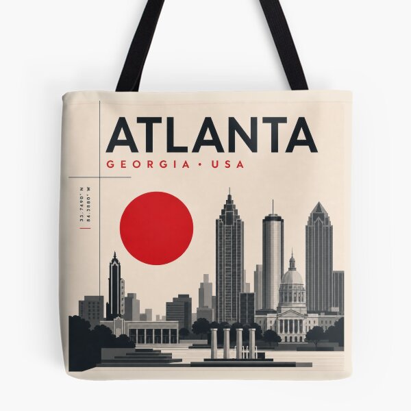 Item preview, Atlanta swiss style poster designed and sold by CMYKStudio.