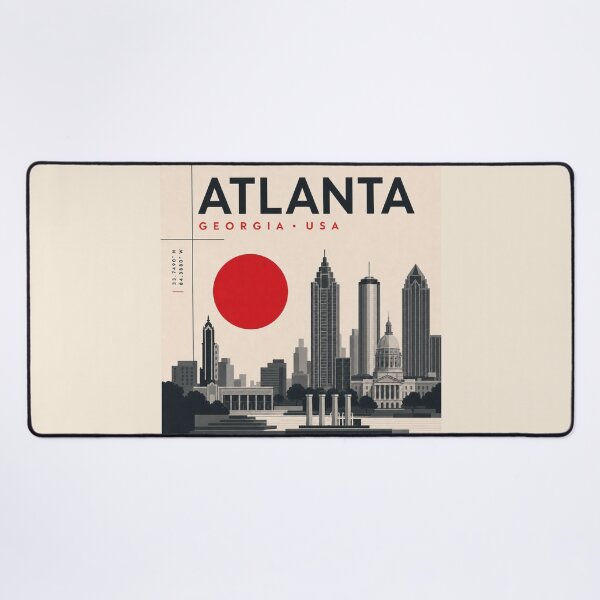 Item preview, Atlanta swiss style poster designed and sold by CMYKStudio.